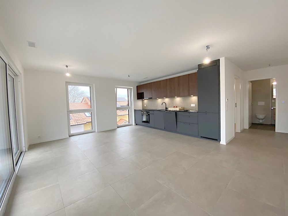Bel appartement de 3.5 pièces situé à Epautheyres dans immeuble Minergie - Sejour cuisine.jpg