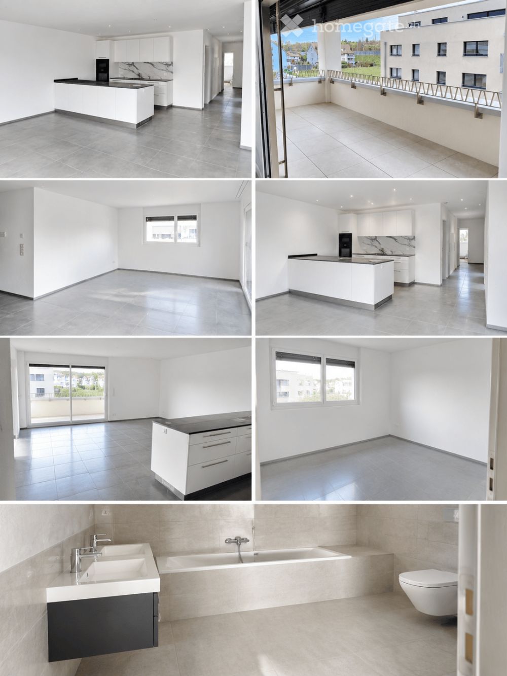 Moderne 4.5-Zimmer-Neubauwohnung mit grossem Balkon, hochwertiger Küche und viel Stauraum - Bild 1