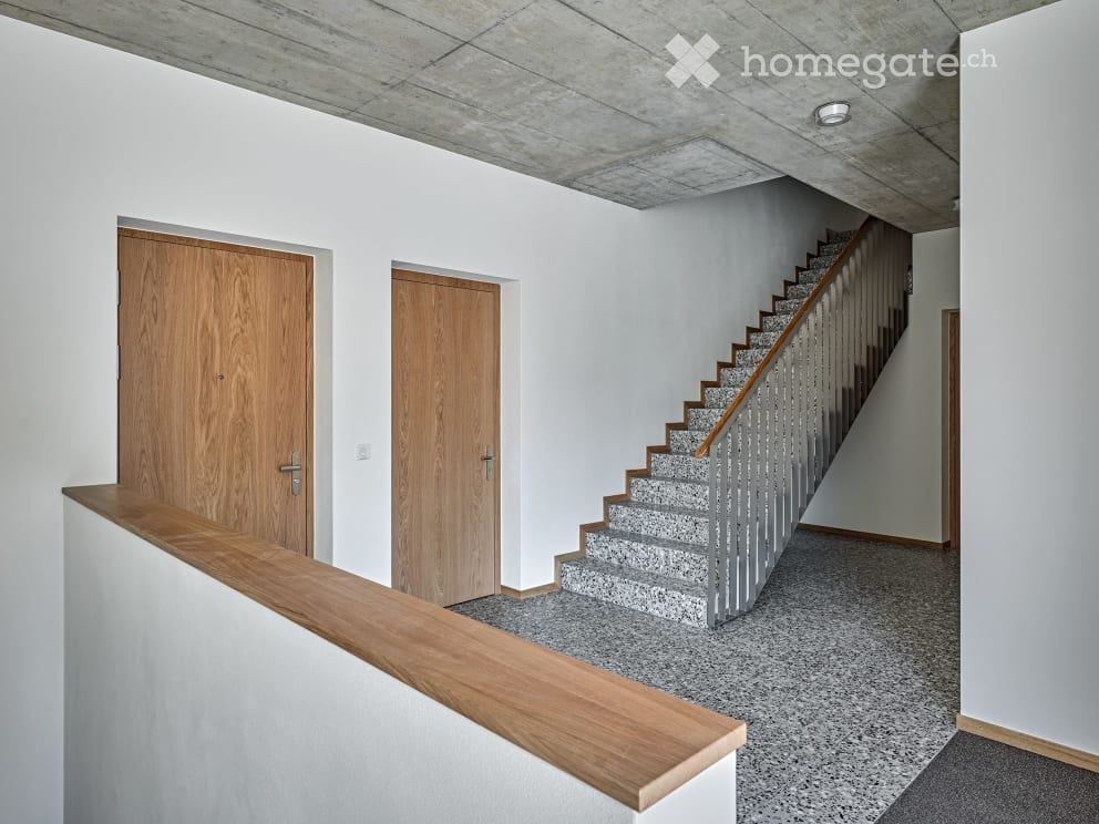 Wohnen am Dorfplatz von Erlinsbach SO - EingangsbereichFotograf: Roger Frei, Zürich