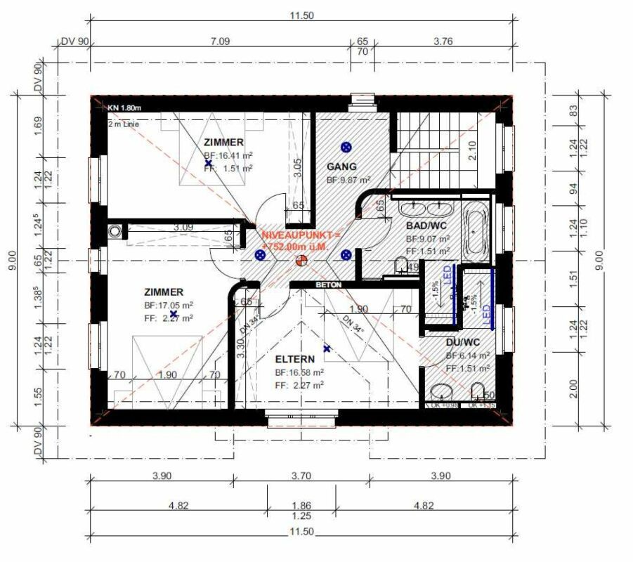 Zu vermieten per 1. Juli 2026, neues freistehendes 6½ Zi.-EFH, mit Doppelagarage, am Vorderen Rebweg 1 in 9534 Gähwil. Grosszügige Raumeinteilung mit 190 m2 Wfl. - Bild 5
