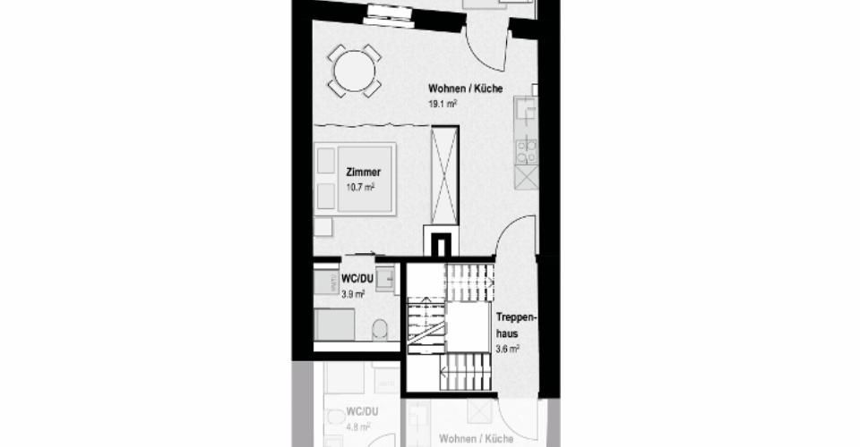 Ihr neues Zuhause in der historischen Altstadt von Laufenburg! - Appartement 2.5 pièces - image - 5