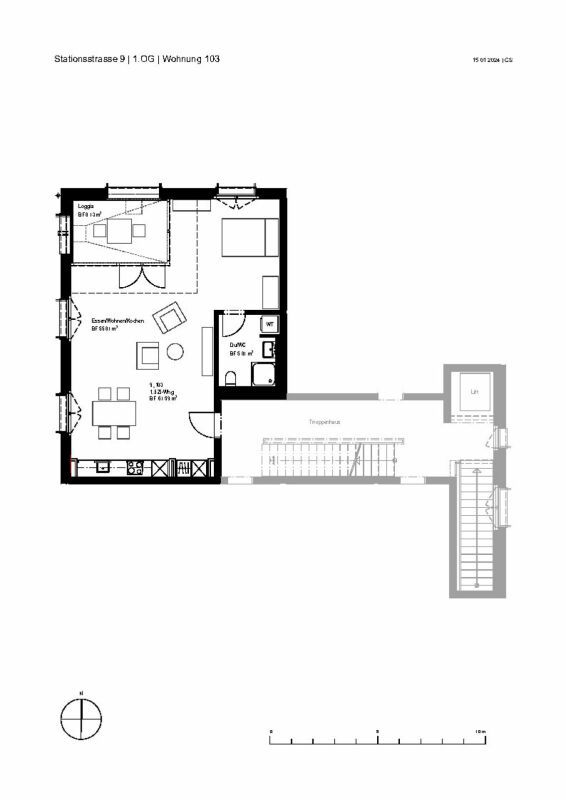 Single-Wohnung in der Zentrumsüberbauung Arnegg - Bild 6