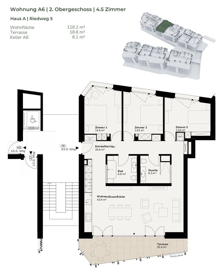 Erstbezug 2027 – Hochwertige 4.5-Zimmer-Wohnung mit Terrasse & Tiefgarage - Bild 2