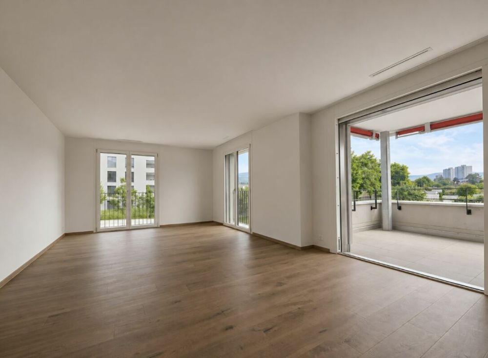 Neubauwohnung in Reinach - Wohnkomfort auf höchstem Niveau - Wohnzimmer
