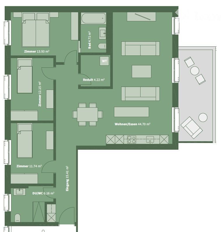 "Moderne und grosszügige 4.5-Zimmer-Wohnung in Trimbach" - Bild 5