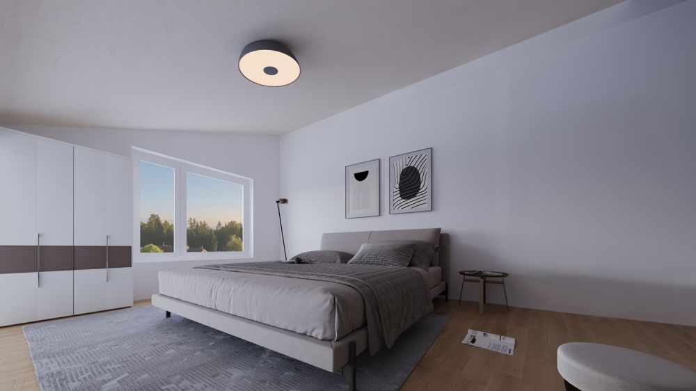 Moderne Doppelhaushälften im Erstbezug - stilvolles Wohnen in Unterlunkhofen - Schlafzimmer