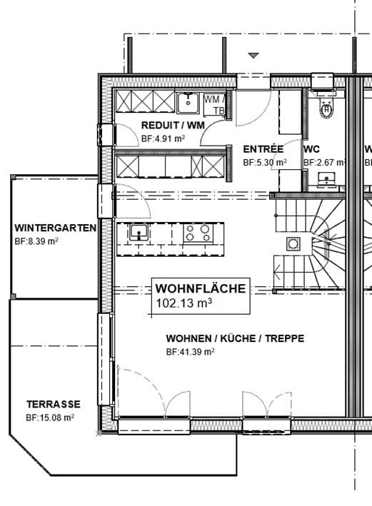 4.5 Maisonette - Zimmerwohnung mit Wintergarten und Balkon - Neubau 2026 - Bild 2