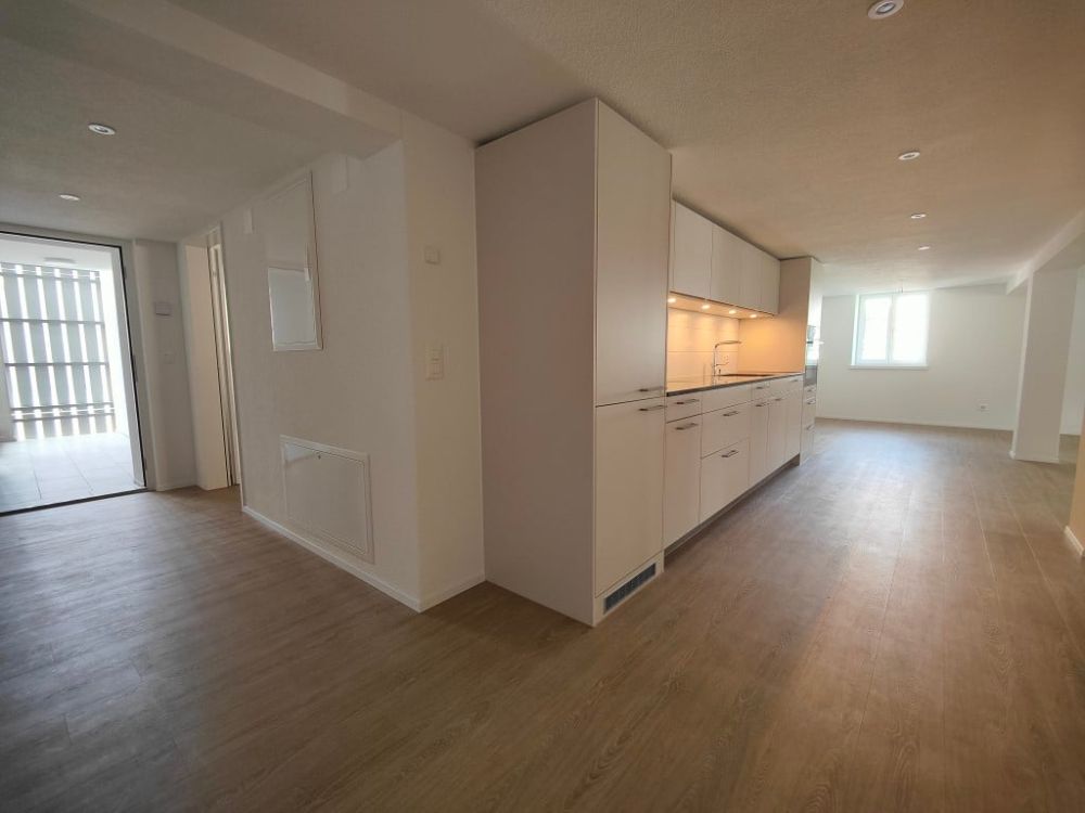 3.5 Zimmer-Wohnung mit einmaligem Charakter - Eingang_Kueche
