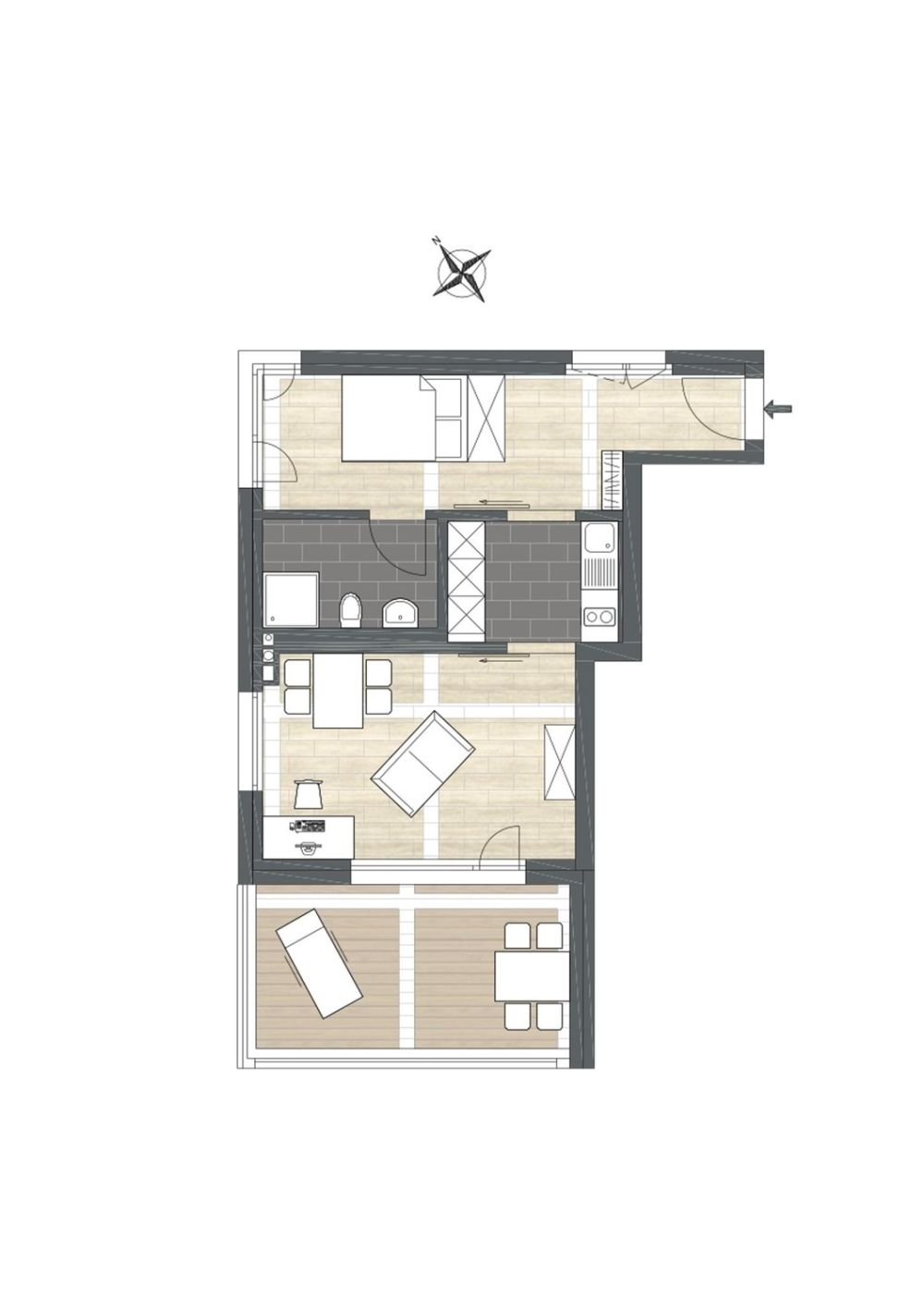 Neuwertige 2-Zimmer-Attika-Wohnung mit grosser Dachterrasse & Weitsicht in Uster - Bild 13