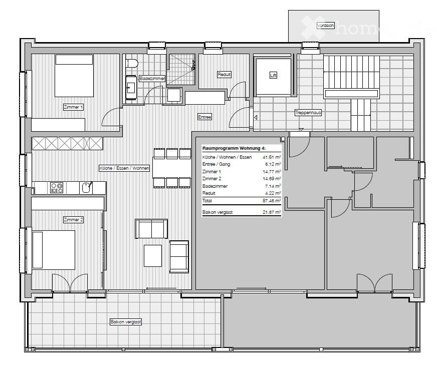 Grosse schöne 3.5 Zimmer-Wohnung mitten im Dorfkern - Bild 2