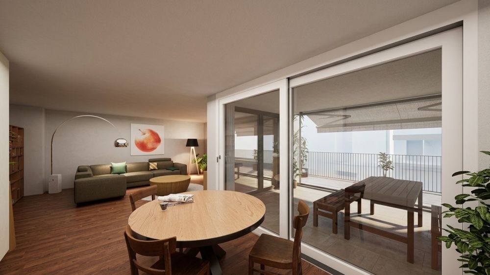 ERSTVERMIETUNG Traumwohnung im Herzen von Wallisellen - Ess-/Wohnzimmer
