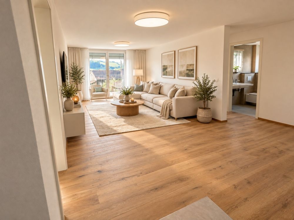 => Neu - Erstbezug neue grosse Wohnungen, sehr grosser Balkon 32m2 - Bild 1