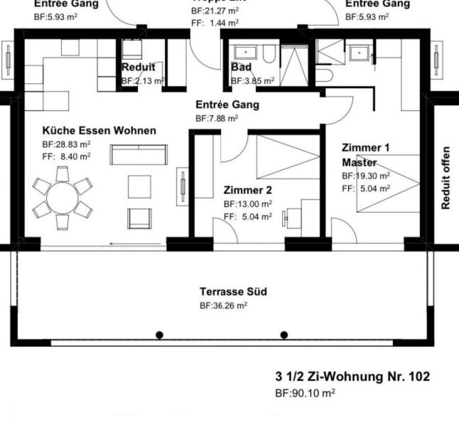 Erstvermietung neue exklusive 3.5 Zimmerwohnung mit schöner Terrasse - Bild 6