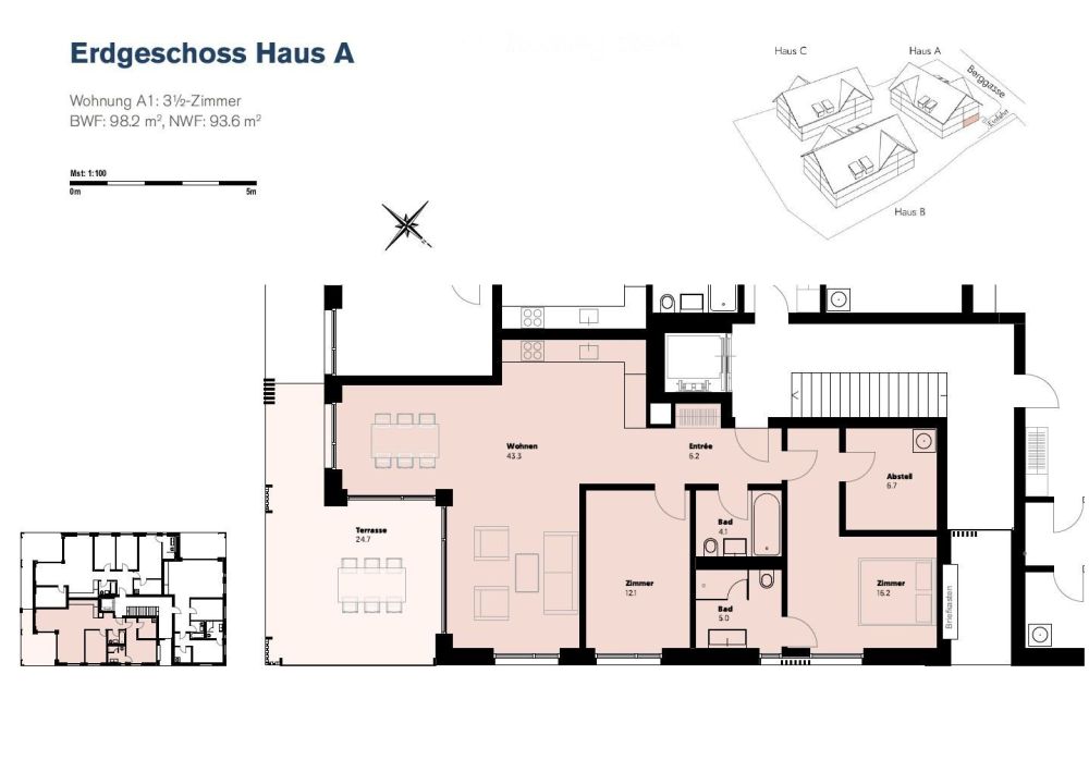 Moderne 3.5-Zimmer-Wohnung in ruhiger Lage Russikon - Bild 2