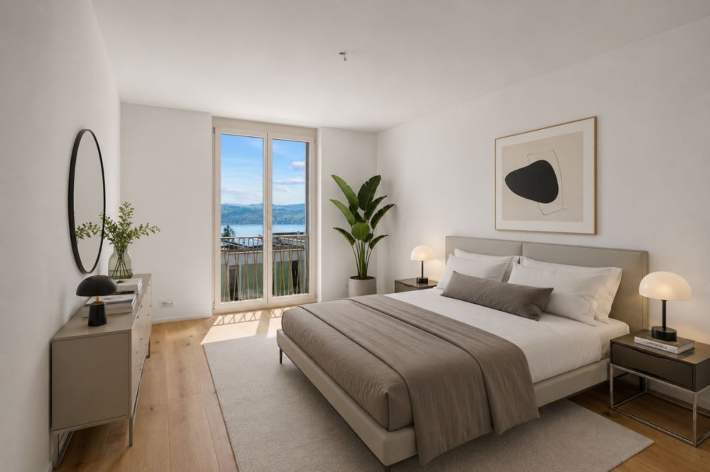 TILIA NEUBAU | Wohnen mit 180° Seesicht - 3.5-Zimmer mit 111 m2 NWF - Bezugsbereit ab Mitte Oktober 2026 - KI Möblierung