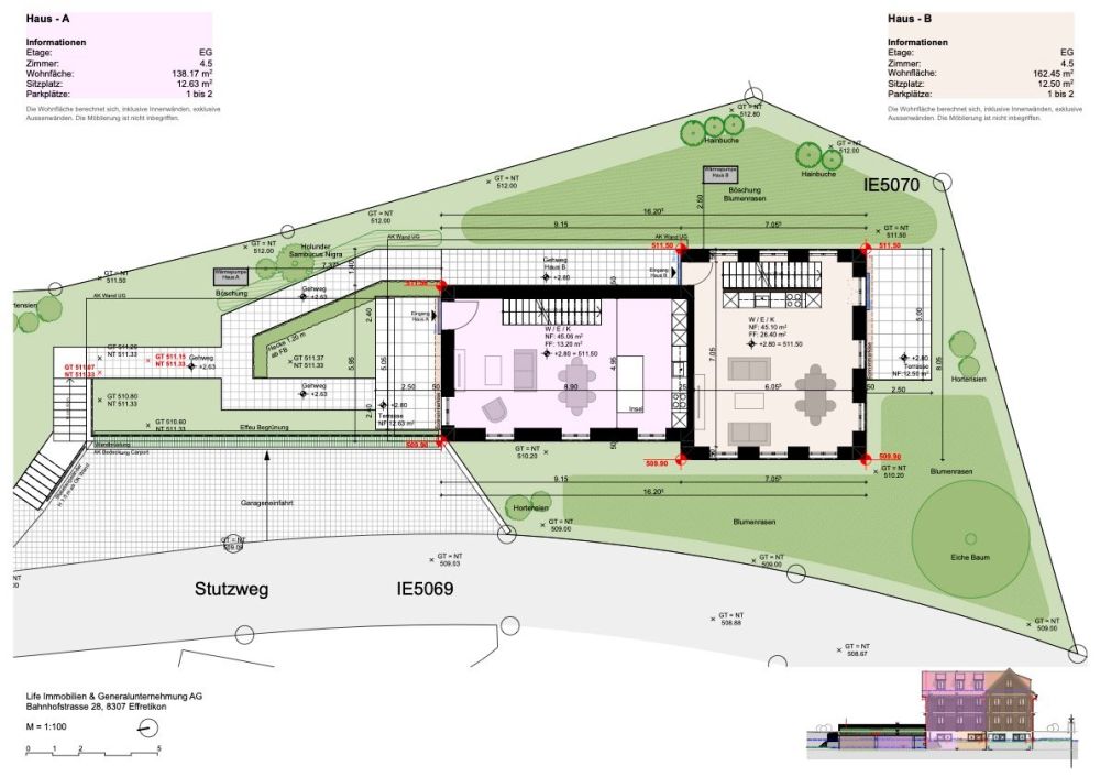 Haus A: Modernes 6.5-Zimmer-Einfamilienhaus in Illnau – Neubau mit Garage und Terrasse - Bild 13