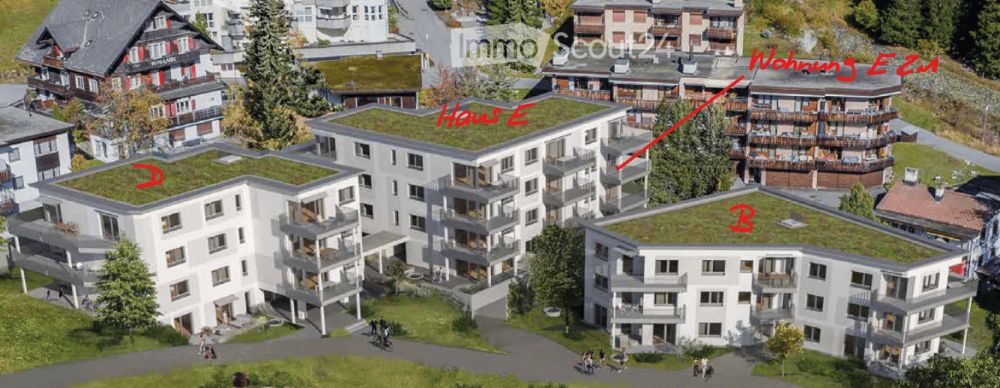 Moderne Neubauwohnung an sonniger, ruhiger, zentraler Lage in Davos Platz - Bild 1