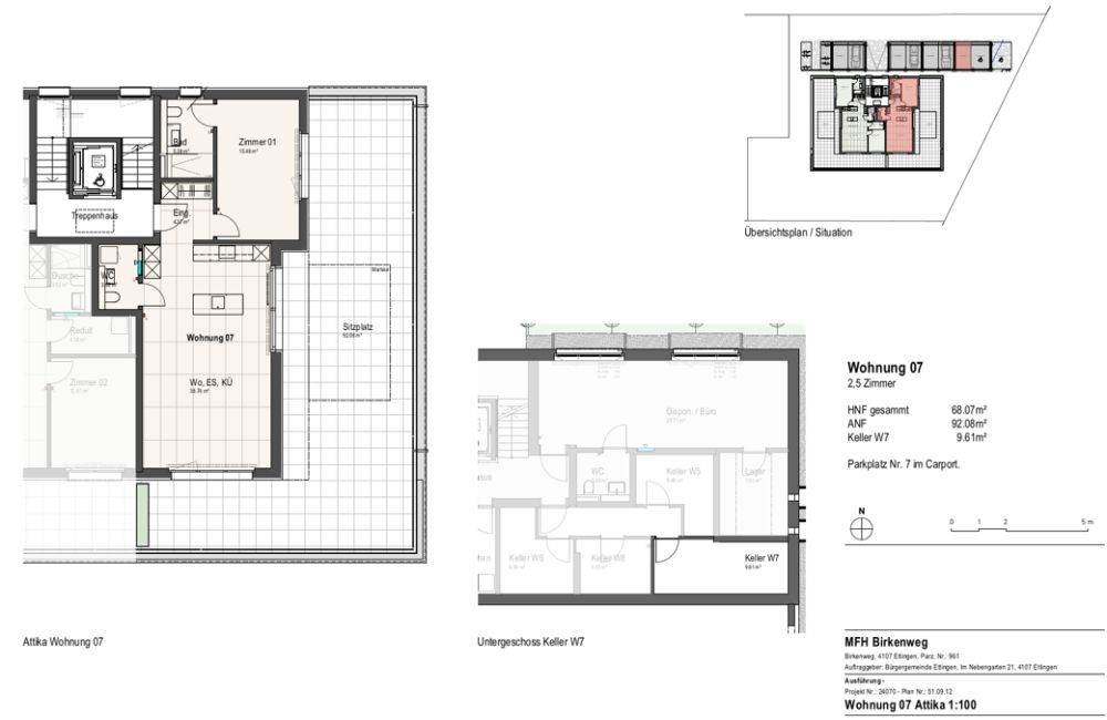 Moderne 2.5-Zimmer-Attikawohnung (Neubau)  in ruhiger Lage von Ettingen - Bild 4