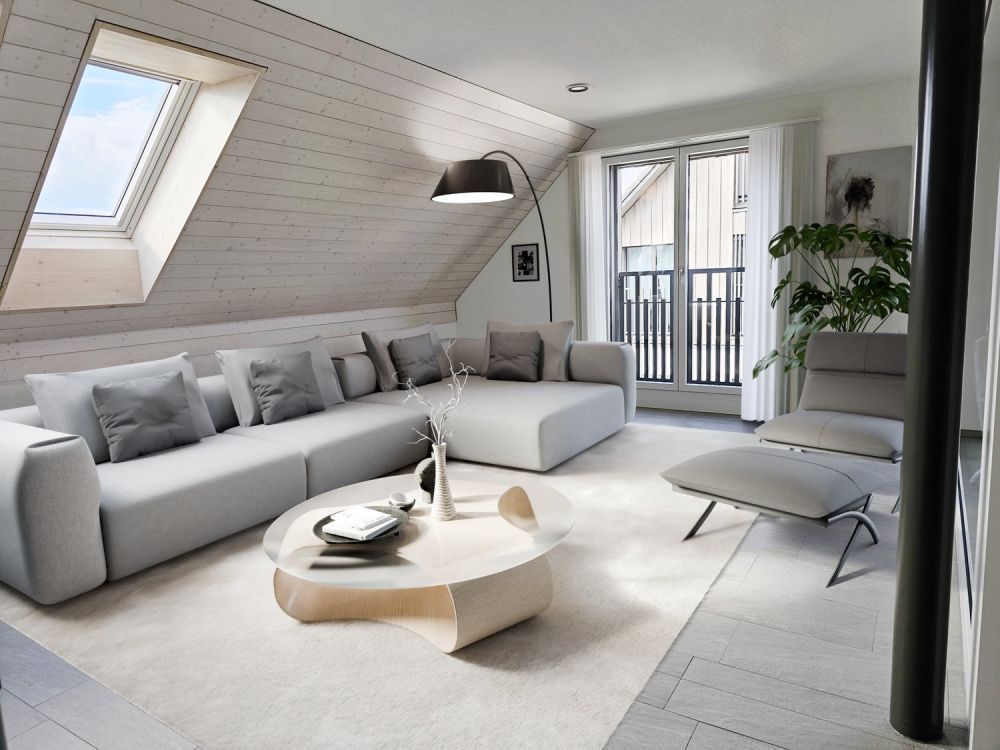 Moderne 4.5-Zimmer-Duplex-Wohnung in ruhiger Lage von Löhningen - Bild 1