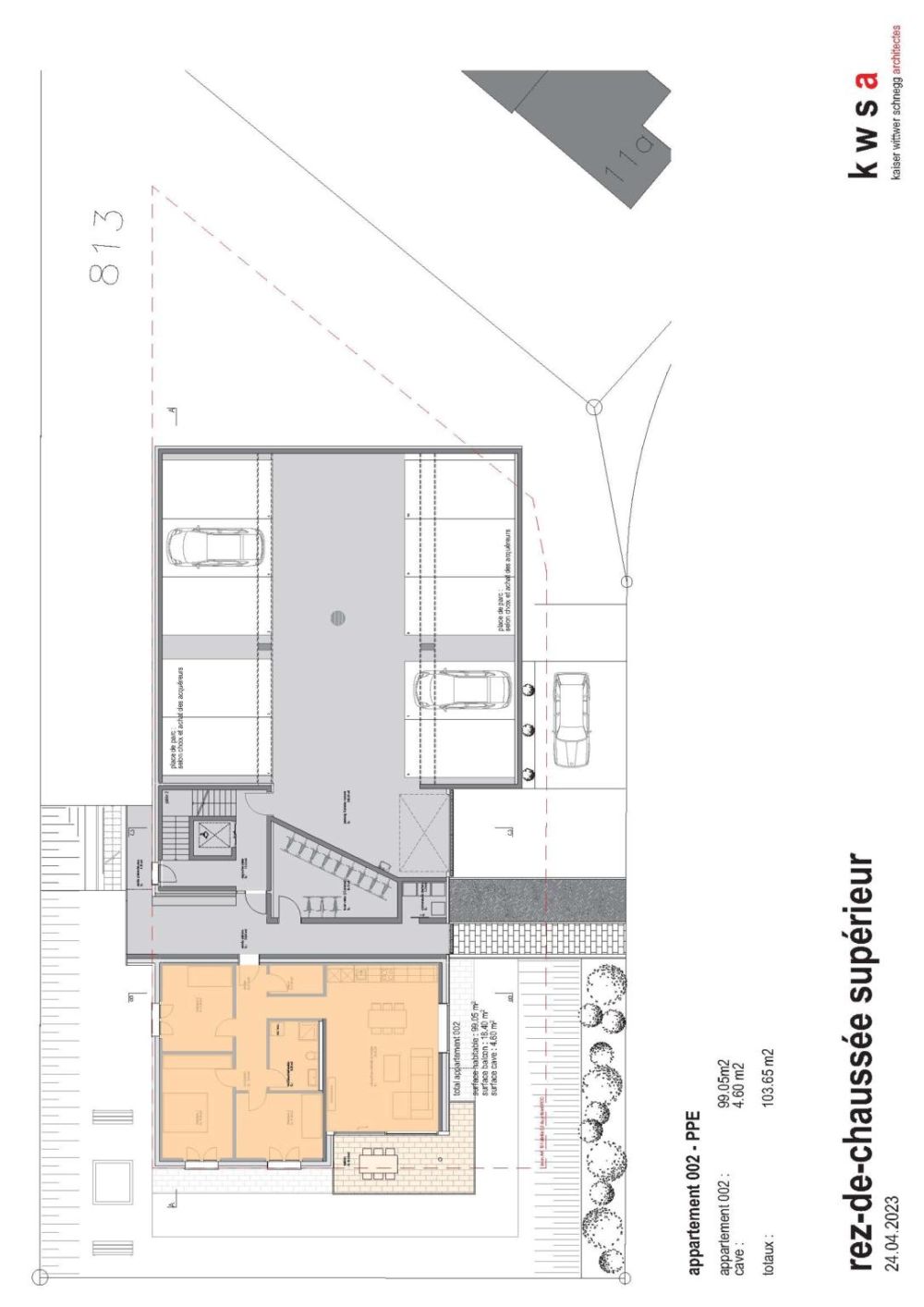 4.5 pièces avec terrasse et jardin exclusif - Bild 6