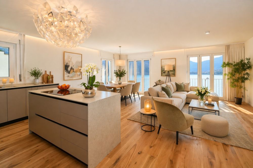 Appartamento completamente ristrutturato con vista lago a Ponte Tresa - Bild 5