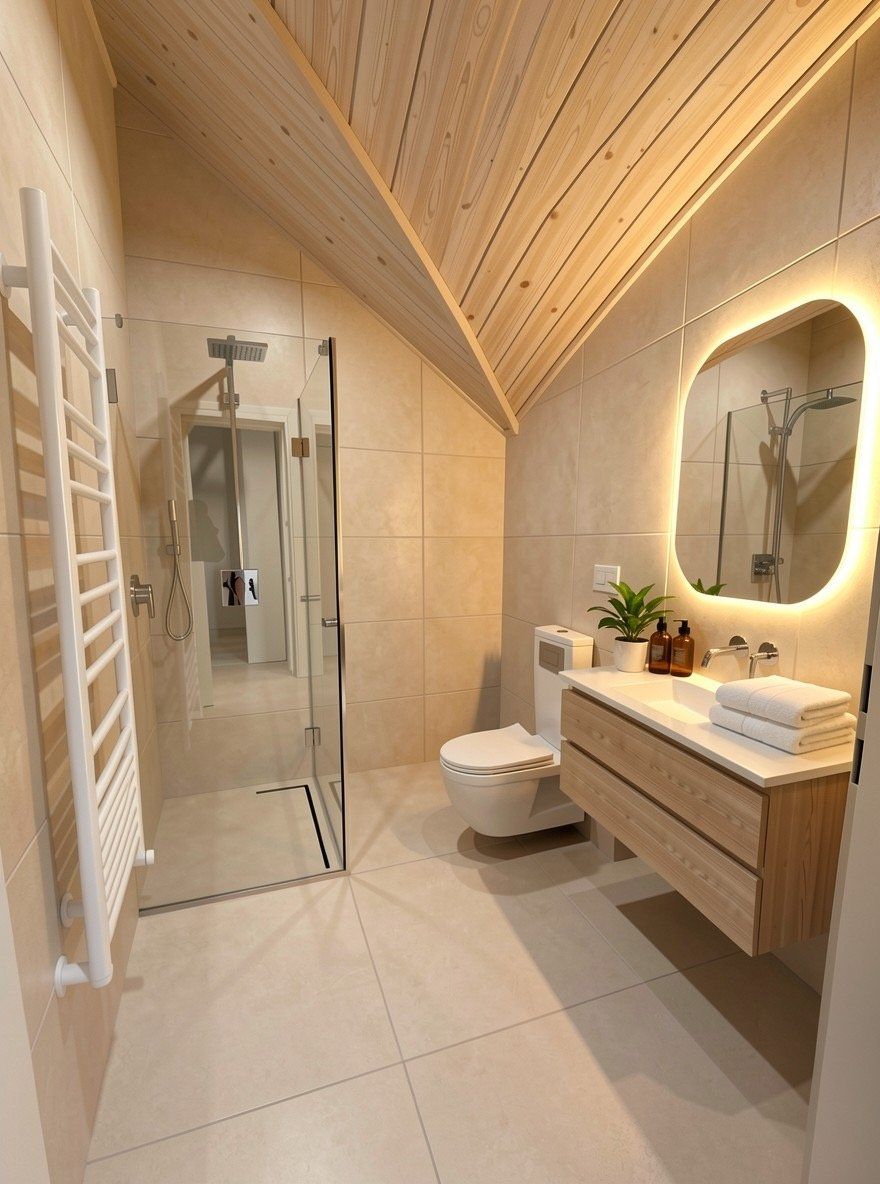 Vermietung auf Zeit: neue 1.5-Zimmer-Dachwohnung mit viel Holz und Balkon - Bild 6