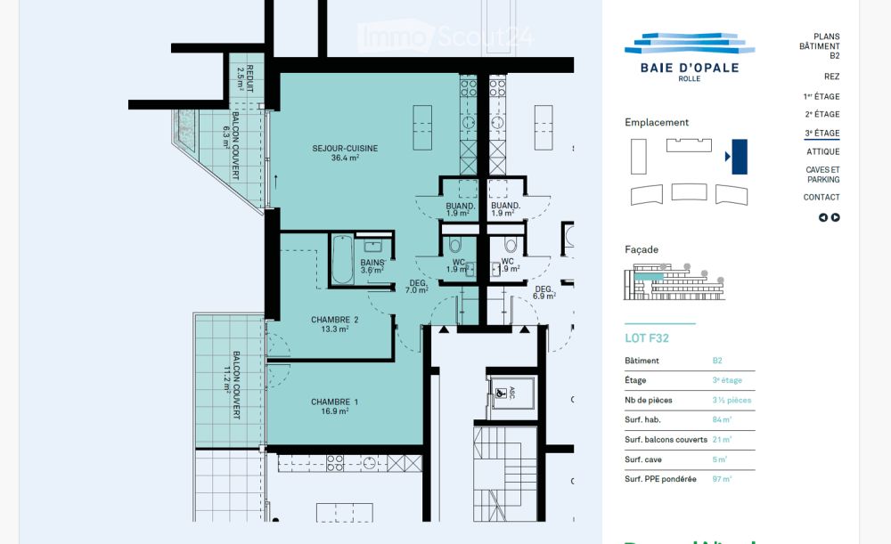 Prachtvolles 3.5-Zimmer-Neubau mit Balkon in Rolle - Bild 10
