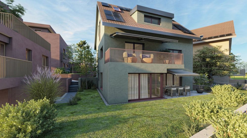 Modernes 6,5-Zimmer Haus mit Garten in Lengnau kaufen - Bild 1