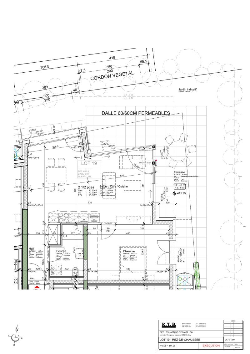 07788 - Appartement 2.5 pièces - Rue du Crochetan 20 - Monthey - Bild 5
