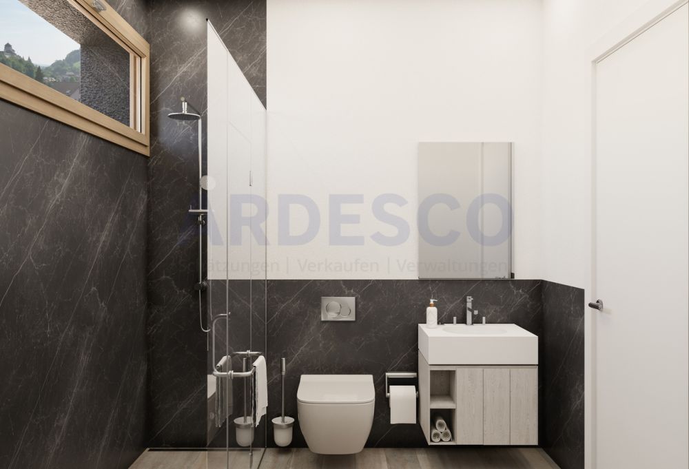 Ein Zuhause mit Weitblick - modernes Wohnen an historischer Kulisse - Nasszelle