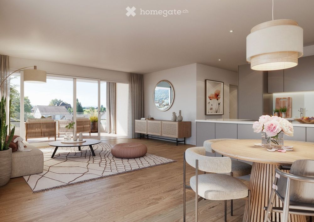 4.5-Zimmer-Wohnung mit sonnigem Balkon & hochwertigem Ausbau - Bild 1