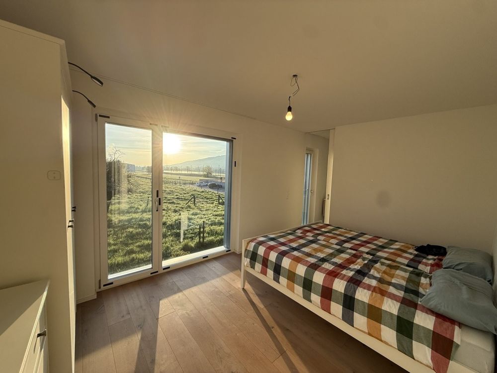 Charmante 4.5-Zimmerwohnung in Hägendorf - Schlafzimmer