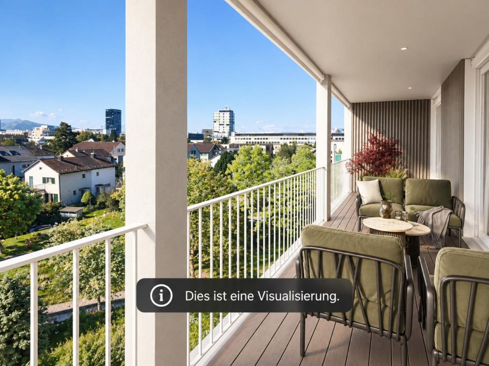 Moderne 3.5-Zimmer-Wohnung mit Bergblick und Balkon in Zug - Bild 8