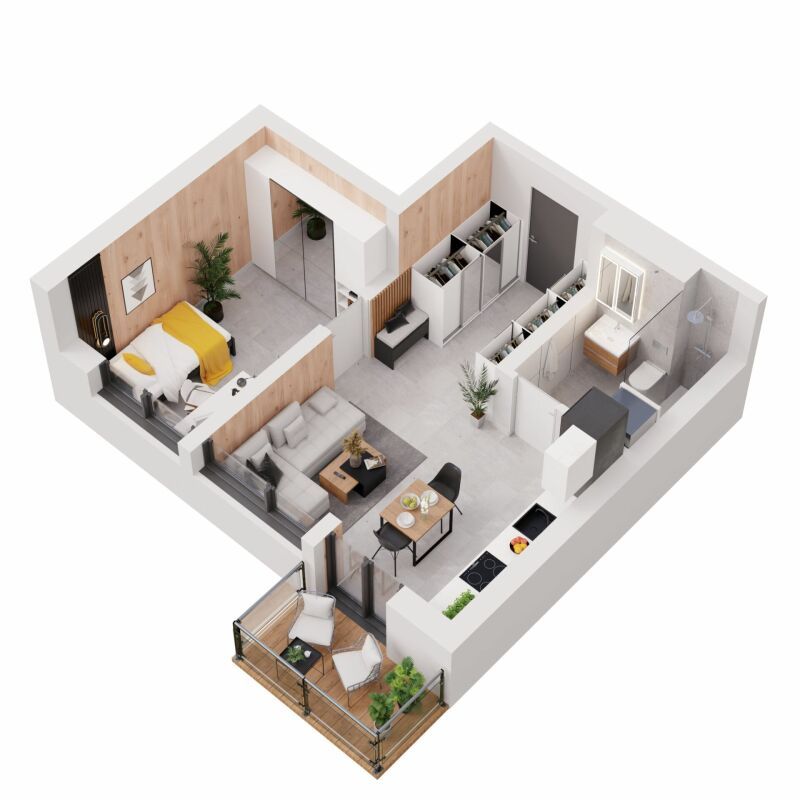 2.5-Zimmerwohnung inklusive Balkon, Parkplatz und Keller - Bild 3