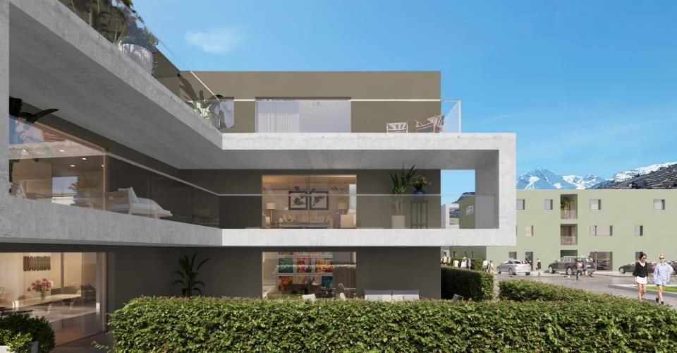 Appartement de 2.5 pièces au rez-de-chaussée avec jardin - lot 120 ALEGRIA à Uvrier - Appartement 2.5 pièces - image - 2