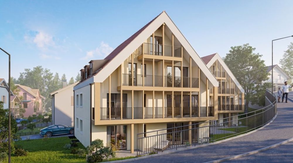 Erstbezug: Moderne Singlewohnung in Ettingen - Aussenansicht