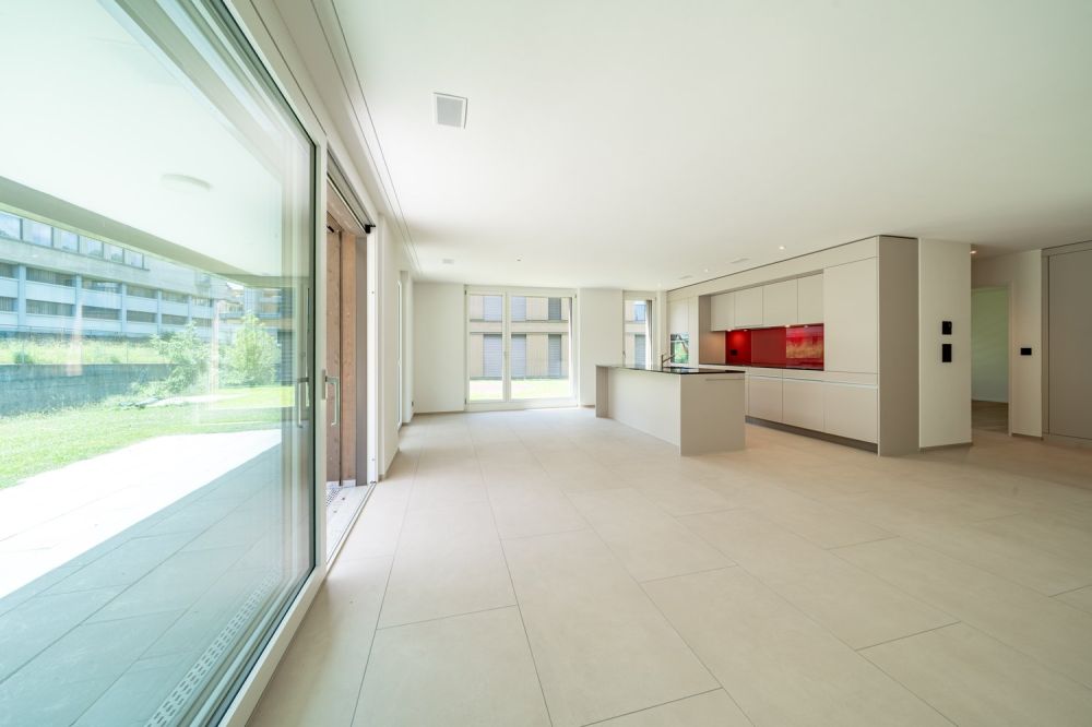 4.5-Zimmer-Gartenwohnung B1 - Modern wohnen an der Langete - Wohnzimmer