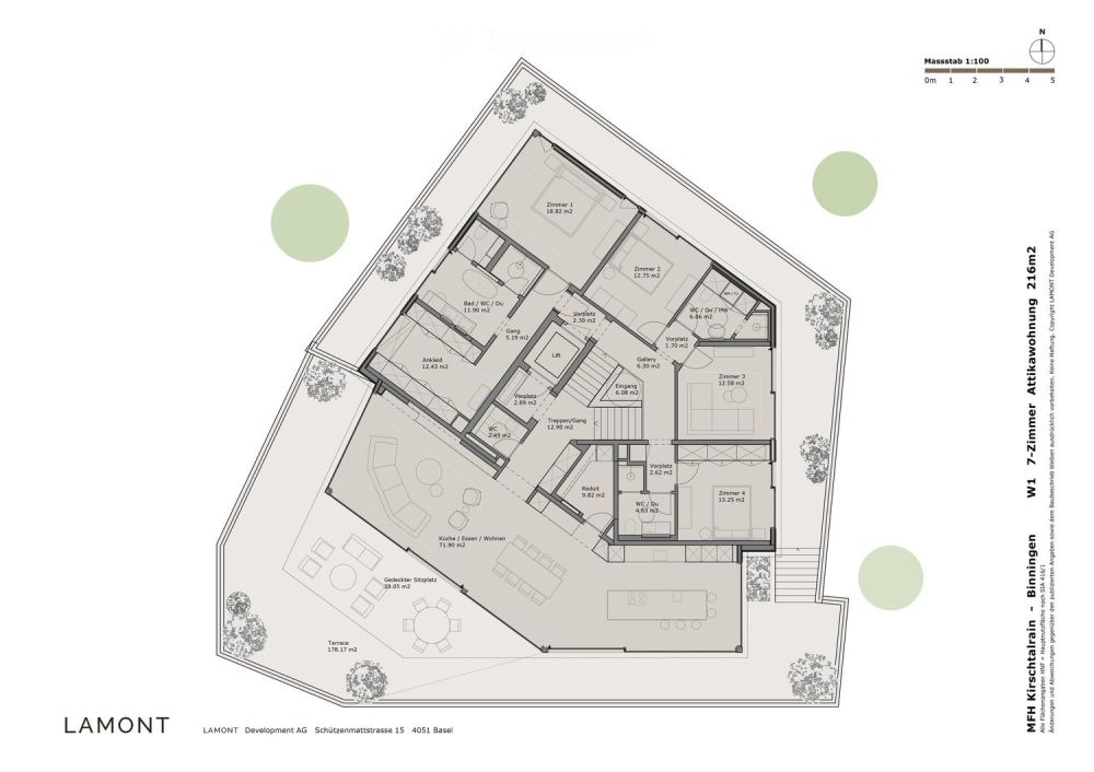 Exklusive 7-Zimmer-Attikawohnung in Binningen - Neubau mit Minergie P-Standard - Bild 4
