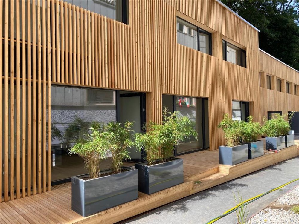 Appartement,1,25 - photo avec terrasse et verdure