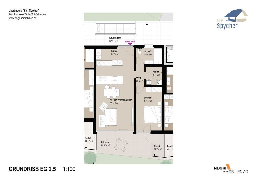 *** Neubau *** Attraktive 2.5 Zimmer-Wohnung im Eigentumsstandard an zentraler Lage - Bild 5