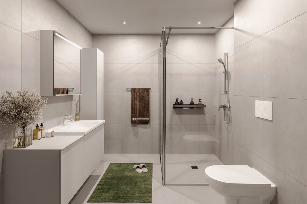 Modernes Wohnen in St. Gallen Exklusive 1- bis 2.5-Zimmerwohnungen - Badezimmer