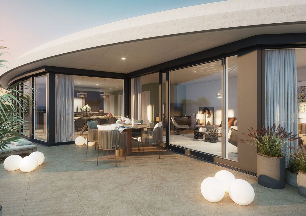 Design trifft Natur - Ihr Rückzugsort mit Parkblick - Terrasse