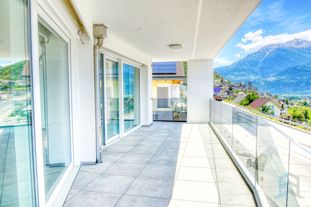 A LOUER - Splendide appartement neuf de 3½ pièces au coeur des vignobles - Appartement Leuk - Balcon Sud / Wohnung Leuk - Südbalkon / Appartement Leuk - South balcony