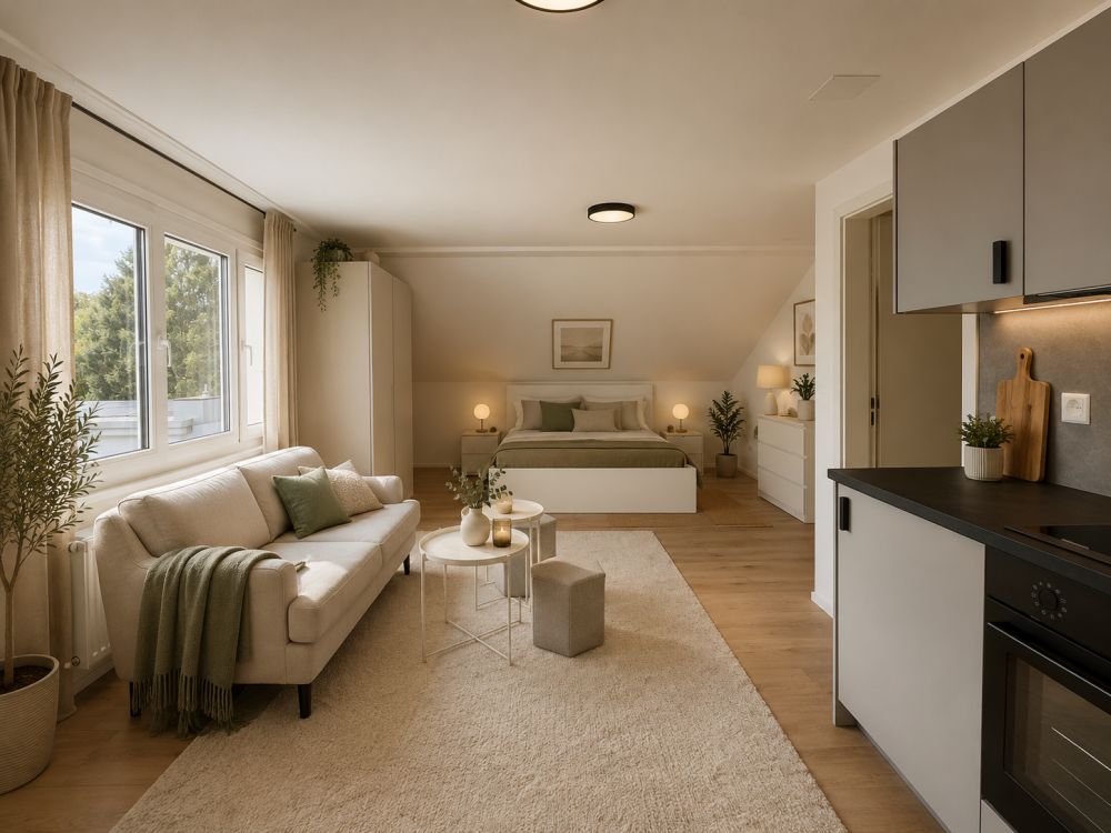 1 Zimmer Wohnung Möbliert ! Frisch Renoviert - Bild 12