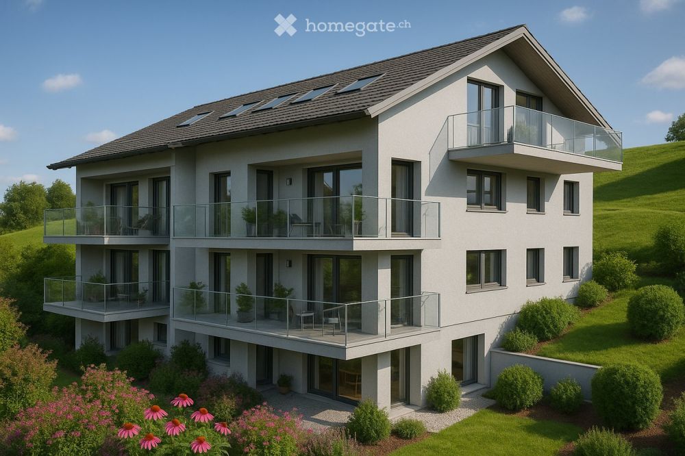 Moderne 3.5-Zimmer-Neubauwohnung in Haslen AI – Sofort verfügbar! - Bild 1