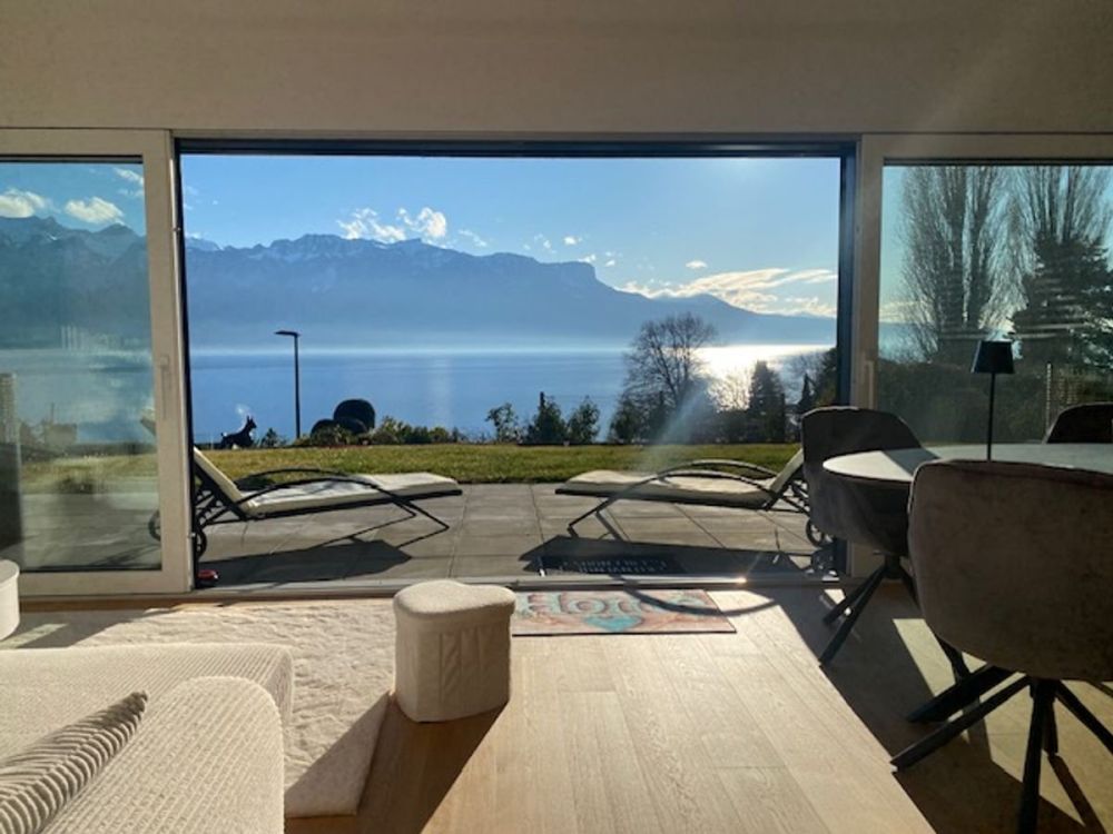 3,5 pièces avec terrasse et vue imprenable sur le lac Léman - Bild 1