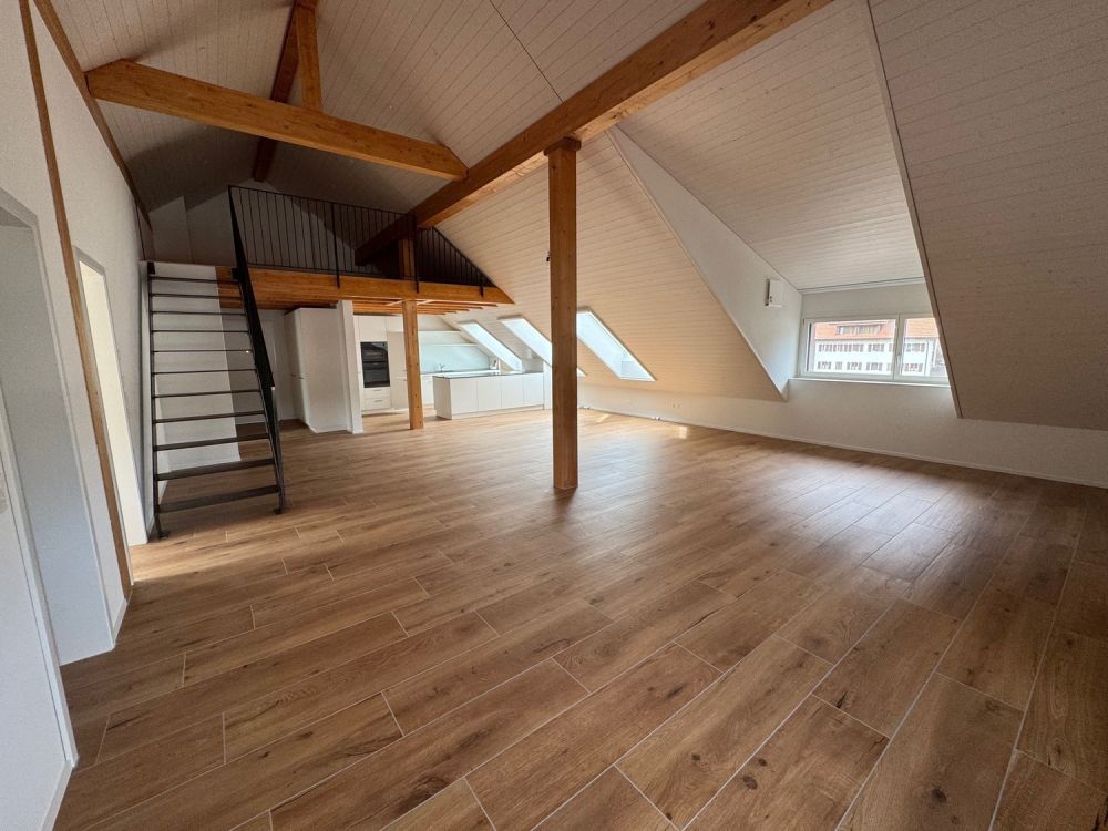 Top Dachwohnung - Erstbezug! - Wohnbereich mit Küche