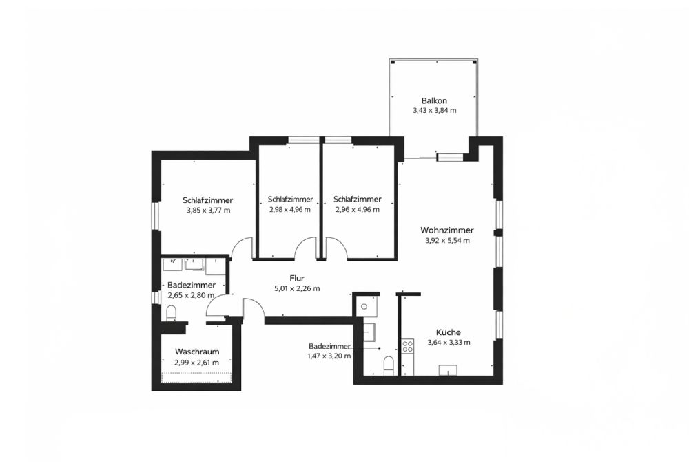 Grosszügige Dachwohnung mit eigenem Estrich und schöner Aussicht - Bild 12
