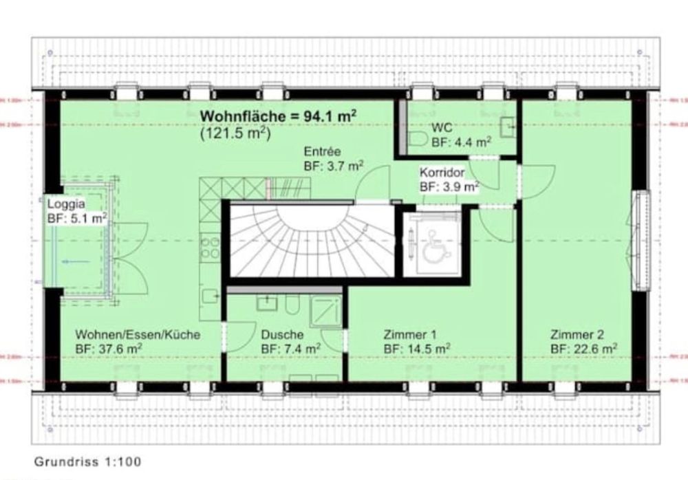 Moderne 3.5 Zimmer Dachwohnung - Bild 8
