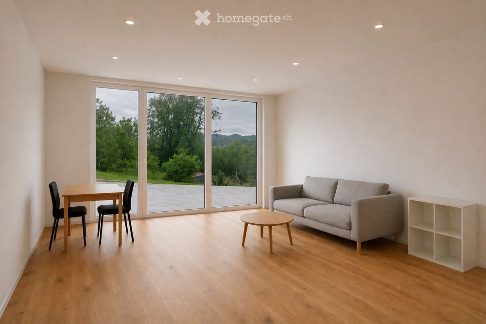 Neubau-Erstbezug: Stilvolle 2-Zimmer-Wohnung mit Eichenparkett und grossem Sitzplatz - Bild 3